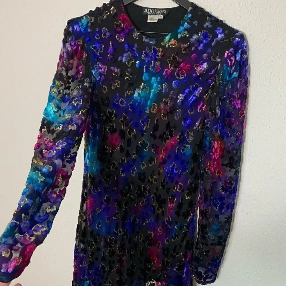 Judy Hornby 1980s multi color formal silk blend - Picture 6 of 10